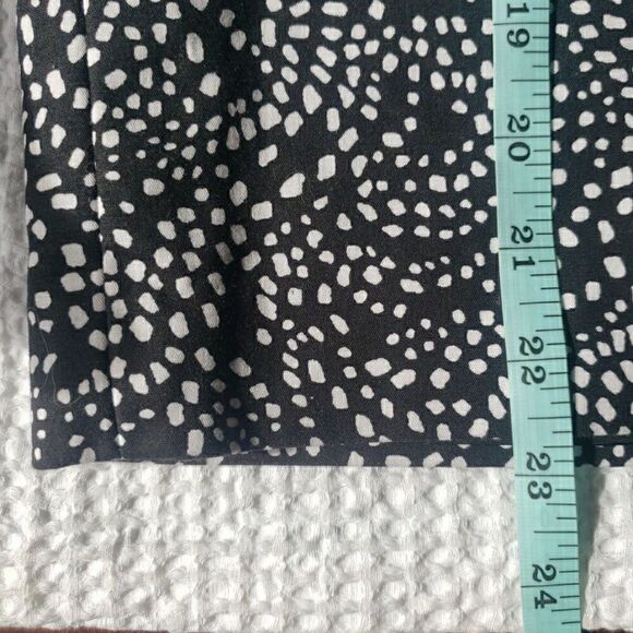 Liz Claiborne Women's Size 12 Pencil Skirt Lined Black White Cotton Blend - Picture 10 of 10